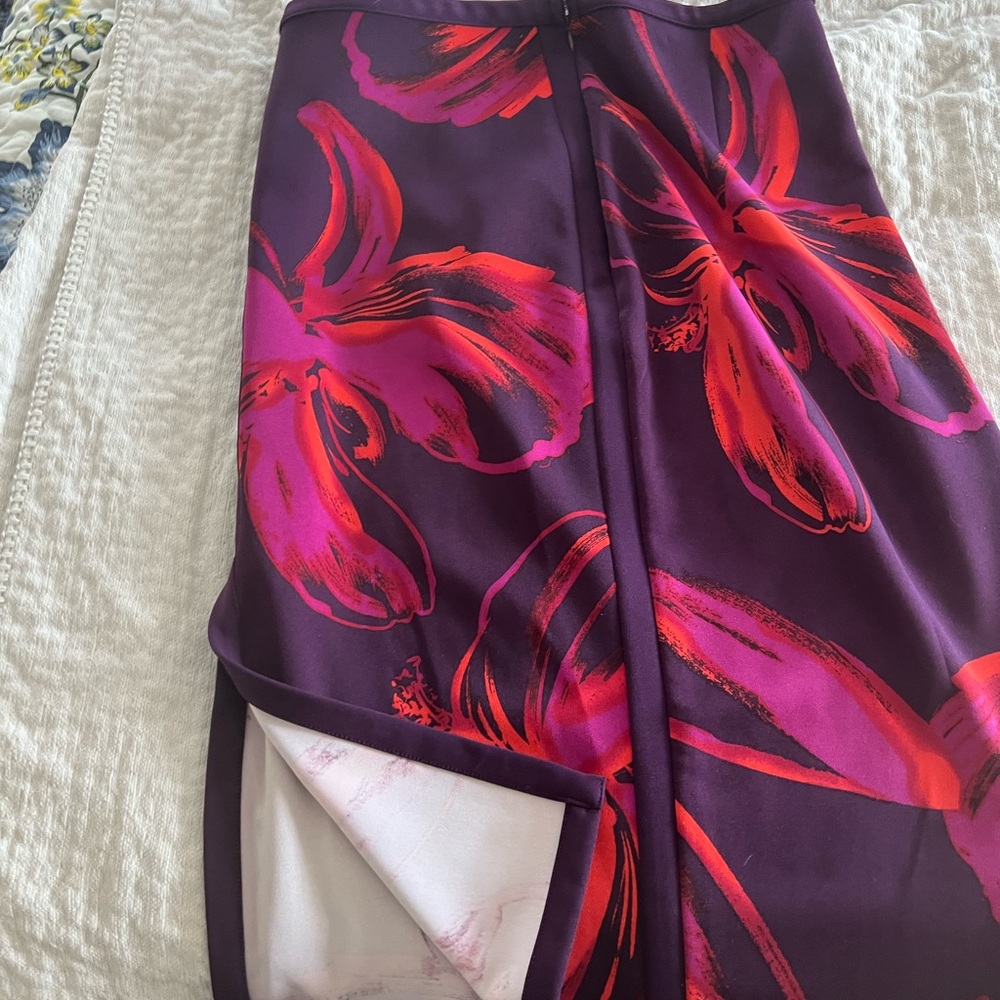 Floral Purple and Pink Women's Swim Skirt